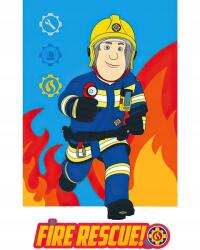 Carbotex Gyerek frottír törölköző Fireman Sam Tűzoltó Kezelés, kék 30x50cm (FS236002-R)