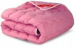  140×200cm, rózsaszín, antiallergén, egész éves paplan, szilikon töltettel (KOŁDRA CIEPŁA GRUBA 140x200 mikrofibra)