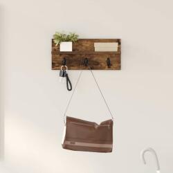 vidaXL Fali Kabáthorog Füstölt tölgy 40 x 10, 5 x 18 cm Faanyag (874383)