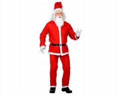 Widmann Mikulás jelmez, karácsonyra, univerzális méret, kabát, nadrág, sapka (1536E)