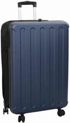 vidaXL Bőrönd zárral Sötétkék 50 x 30 x 76 cm ABS Műanyag (42006244)