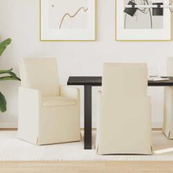 vidaXL Étkező Székek 2 pcs Bézs 57 x 67 x 98 cm Vászon (42017913)