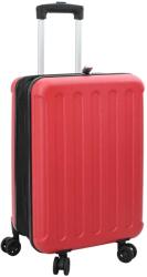 vidaXL Bőrönd zárral Piros 34 x 23 x 55.5 cm ABS Műanyag (42006246)