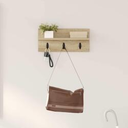 vidaXL Fali Kabáthorog Sonoma tölgy 40 x 10, 5 x 18 cm Faanyag (874381)