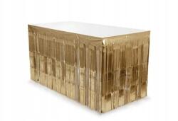 Party Deco fólia szoknya, rojtokkal, arany, 300×80cm, elegáns