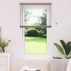 vidaXL Zsalugáter Redőnyök függönyökkel Ezüst 130 x 75 cm Alumínium (42005892)