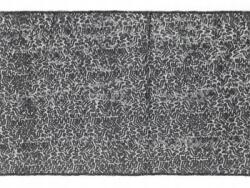 Party Deco Flitteres asztali futó, fekete, 0.3×5m, elegáns, ünnepségekre