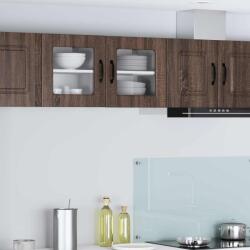 vidaXL Konyhaszekrény 2 pcs Barna Tölgy 40 x 31 x 40 cm Faanyag (885200)