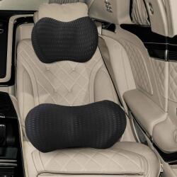 vidaXL Párna párnával Állítható 2 pcs Fekete 4D Háló (42012714)