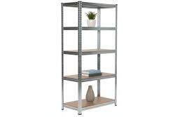 MAMUTEX Horganyzott fém állvány Mamutex Standard 1600x800x400 mm - 5 polc, teherbírás 875 kg