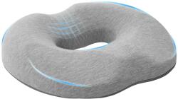 vidaXL Párna párnával Világosszürke 42 x 37 x 8 cm Pamut (42012686)