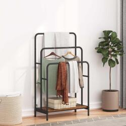 vidaXL Ruhaszárító polcokkal Öreg fa 60 x 30 x 100, 5 cm Faanyag (879951)