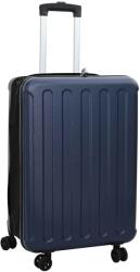 vidaXL Bőrönd zárral Sötétkék 43 x 27 x 66 cm ABS Műanyag (42006243)