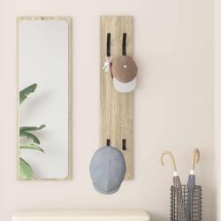 vidaXL Fali Kabáthorog sonoma tölgy 20 x 1.5 x 100 cm Faanyag (874461)
