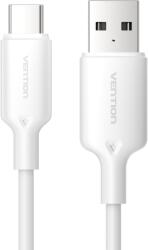 Vention USB-A 2.0/M -> USB-C/M, 2m, (fehér), kábel (CTQWH) - tonerpiac