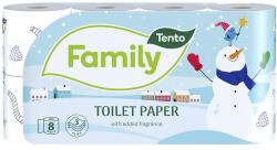 Tento Toalettpapír TENTO Family Christmas white fehér 8 tekercses 3 rétegű (233240) - tonerpiac