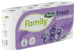 Tento Toalettpapír TENTO Family fresh lavender lila 8 tekercses 2 rétegű (229499) - tonerpiac
