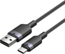 Vention USB-A 2.0/M -> USB-C/M, 1m, (fekete, 3A), kábel (CTNBF) - tonerpiac