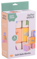  Happy world fürdőkockák 6 db /csomag (22290)
