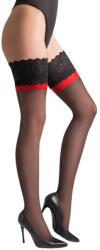 Gabriella Hálós harisnya Gabriella, Victoria, Fekete/Piros, S/M