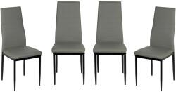 Kring Dublin Konyhaszék, 4 darab, PU, Szürke