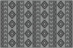 Outsunny Kültéri szőnyeg, Outsunny, fekete/szürke, polipropilén, 182x274 cm (844-642V00BK)