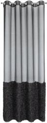 Eurofirany Függöny MARION 2 140 x 250 cm Eurofirany gyűrűk fekete (452752)