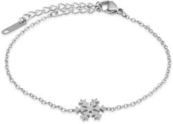 Troli Csillogó acél karkötő Hópehely