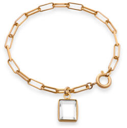 Decadorn Stílusos aranyozott karkötő kvarccal Chunky