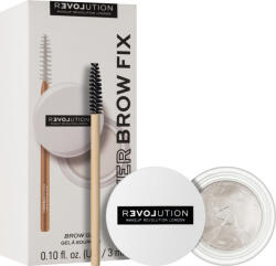 Revolution Szemöldök rögzítő gél Relove Power Brow Fix Clear (Brow Gel) 3 ml