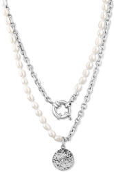 JwL Luxury Pearls Stílusos acél nyaklánc valódi folyami gyöngyökkel JL0799