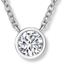 CRYSTalp Minimalista acél nyaklánc kristállyal Soliter 30398. CRY. E