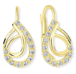 Soliter Brilio Gyengéd arany kristály fülbevaló 239 001 01065