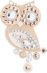 Sovičky Kedves kis bagoly bross bézs-fehér