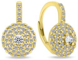 Brilio Silver Lenyűgöző aranyozott fülbevaló cirkónium kövekkel EA12Y