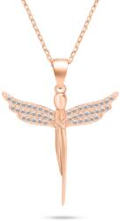 Brilio Silver Bájos bronz nyaklánc Angyal cirkónium kövekkel NCL132R