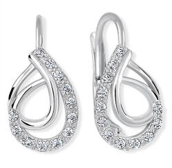 Soliter Brilio Silver Divatos ezüst fülbevaló cirkónium kővel 436 001 00551 04