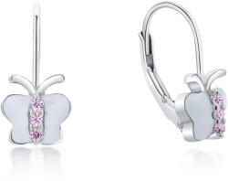 MOISS Játékos ezüst fülbevalók Pillangók E0000669
