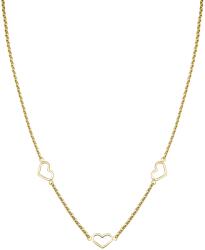 Rosefield Gyengéd aranyozott nyaklánc szívekkel JNTHG-J535