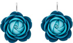 Troli Türkizkék, virág formájú fülbevalók Deep Ocean