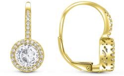 Brilio Silver Csillogó aranyozott fülbevaló cirkónium kövekkel EA118Y