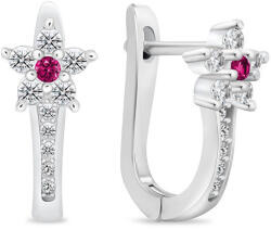 Brilio Silver Gyönyörű ezüst fülbevaló cirkónium kövekkel EA1005WR