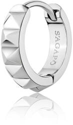 S'Agapõ Single kerek acél fülbevaló Proud SPD35 -1 db