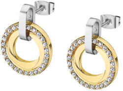 Lotus Stílusos acél fülbevaló tiszta cirkónium kövekkel Woman Basic LS2176-4/2