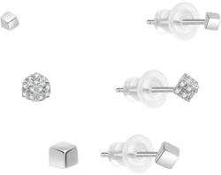 MOISS Minimalista ezüst fülbevalószett E0004884 (3 pár fülbevaló)