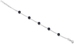 JwL Luxury Pearls Finom karkötő fekete gyöngyökkel JL0753