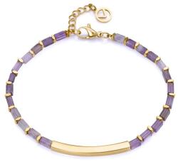 Viceroy Aranyozott karkötő ametiszttel Chic 14075P01019