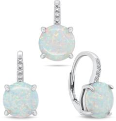 Brilio Silver Bájos ékszerkészlet szintetikus opálokkal SET250W