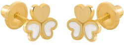 Brilio Sárga arany fülbevaló Szívek 14/148.491/17NC