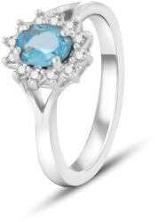 Beneto Exclusive Bájos gyűrű kék topázzal TOPAGG4 52 mm